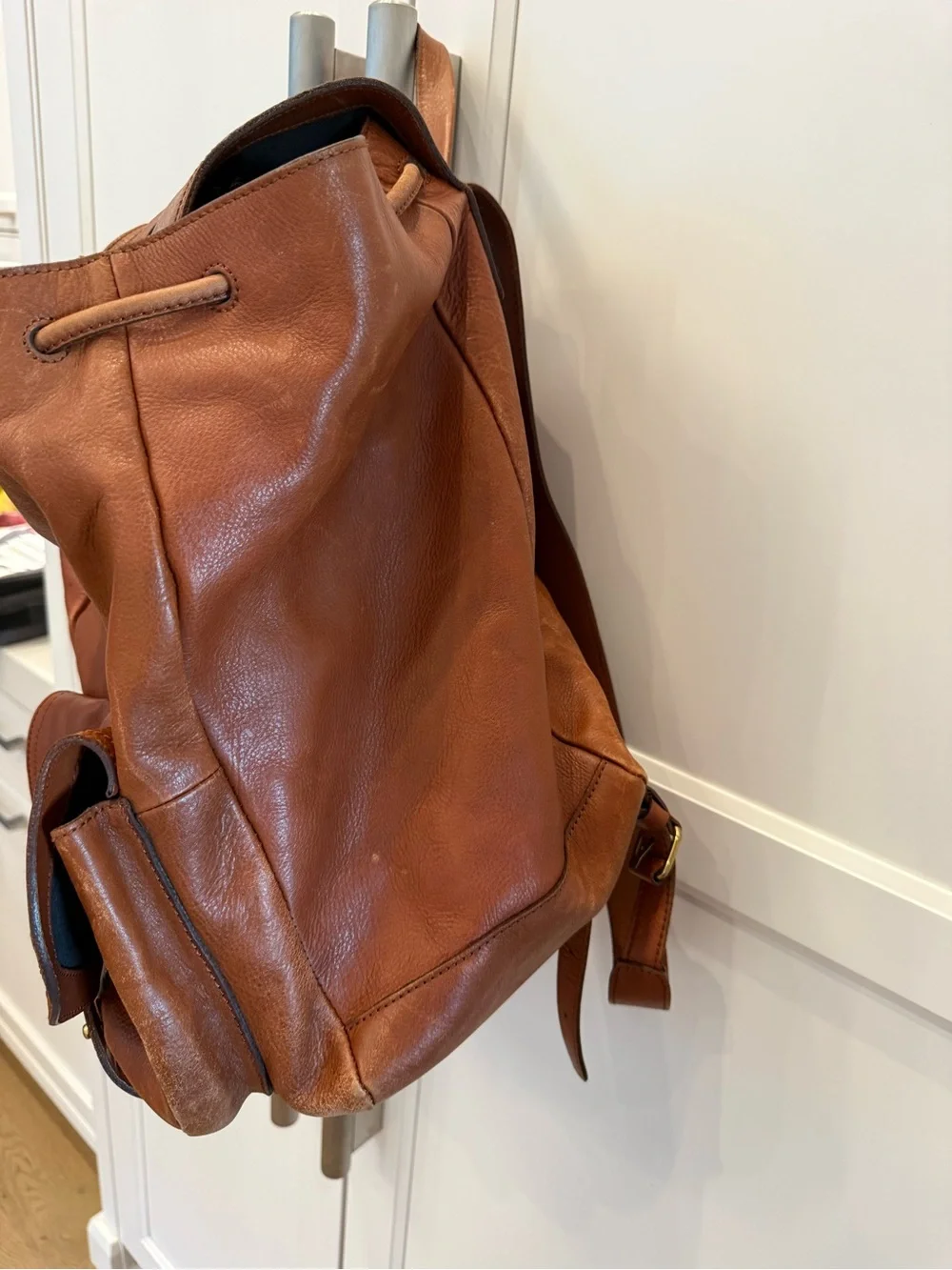 Madewell Classic Brown Leather Backpack Bag